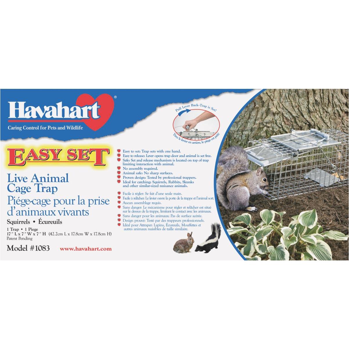 Havahart Easy Set Galvanized Steel 24 In. Live Rabbit Trap