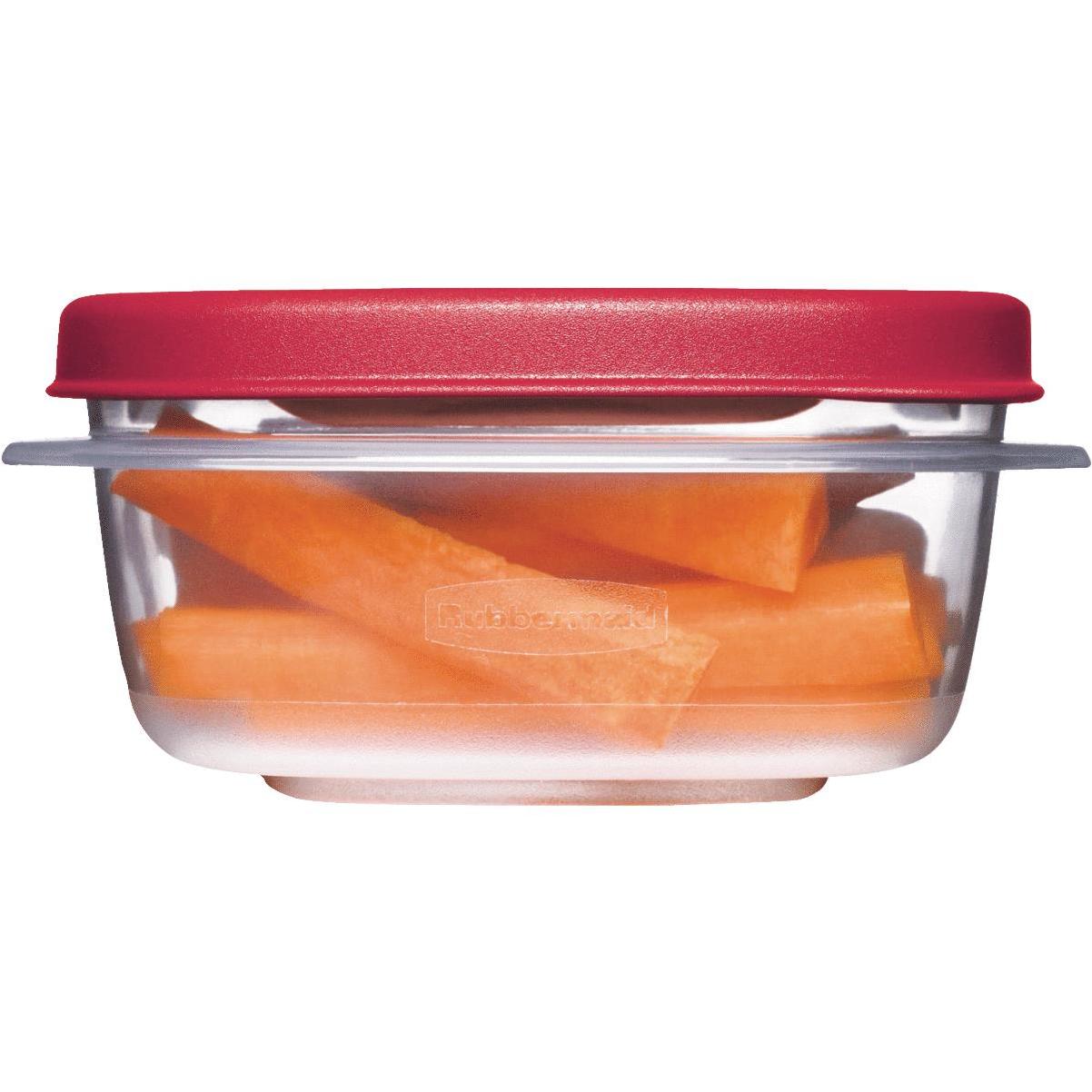 Rubbermaid Brilliance 1.3 C. Clear Rectangle Food Storage