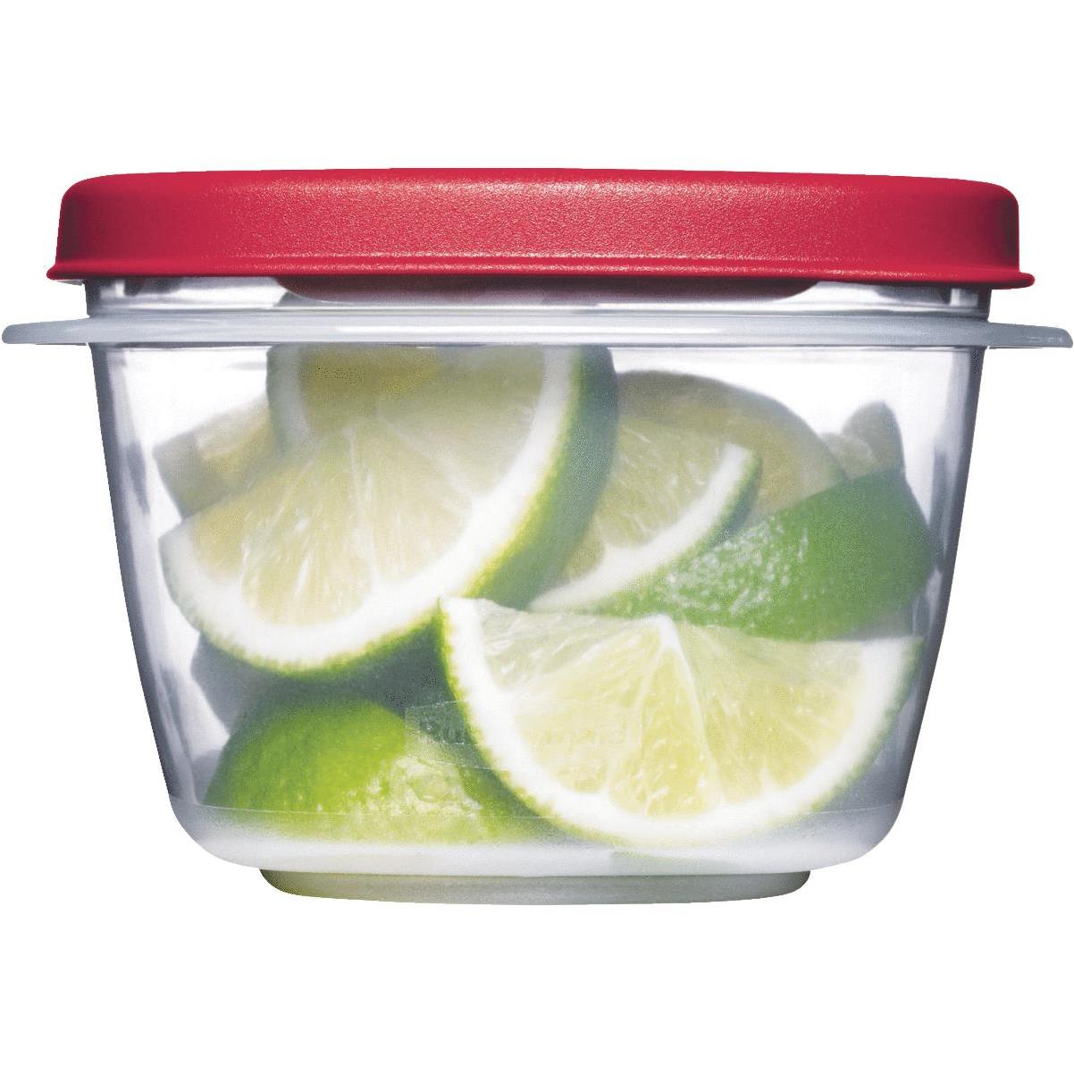 Rubbermaid Easy Find Lids 3 C. Clear Round Food Storage Container