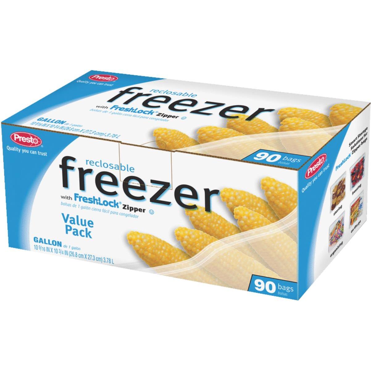 Ziploc Large Plastic Freezer Bags, 3.78-L, 14-pk