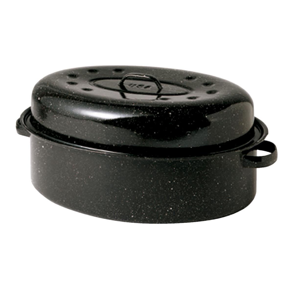 Granitestone 16 Oval Ultra Nonstick Roasting Pan with Lid