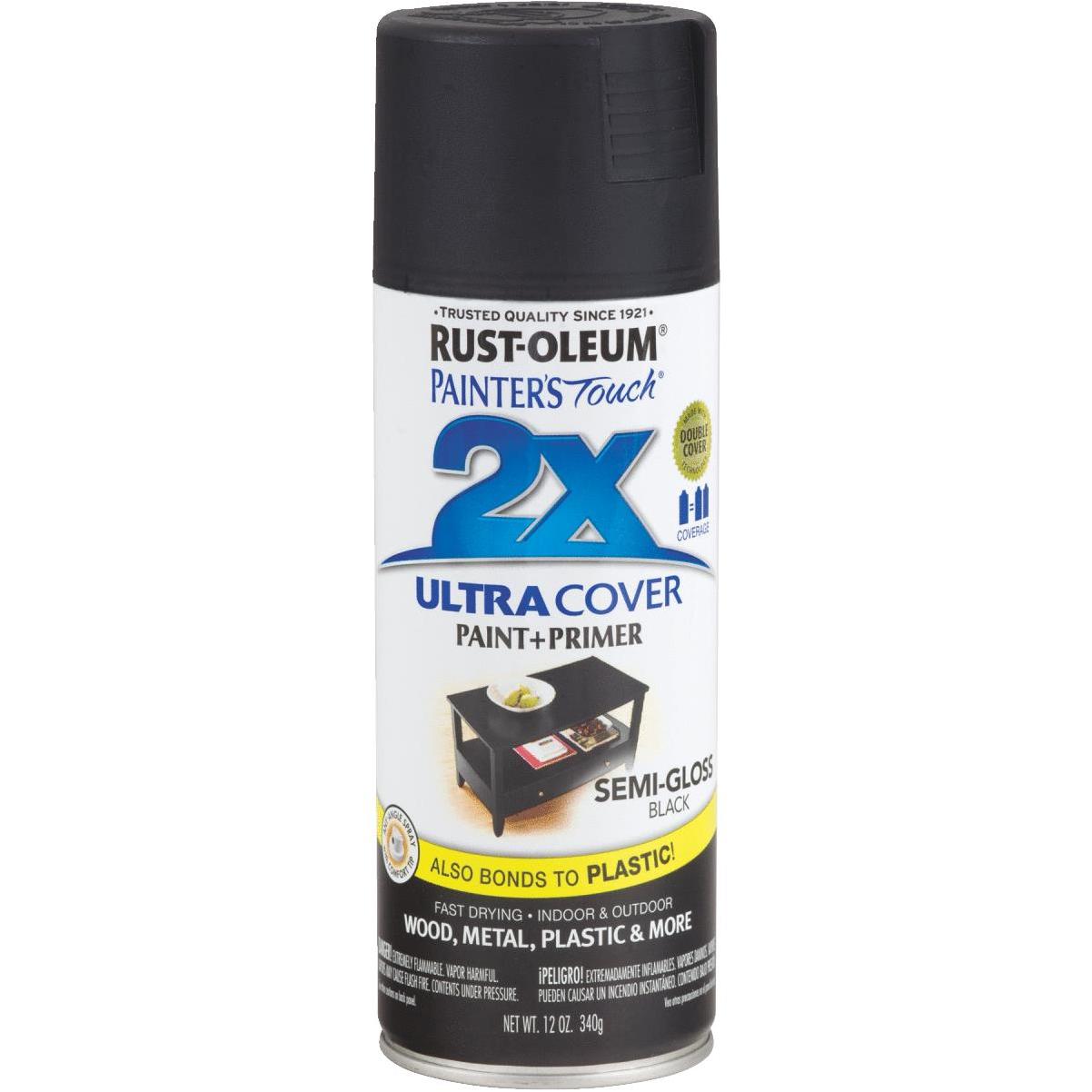 Rust-Oleum Painter's Touch 2X Ultra Cover Flat Black Spray Paint Primer