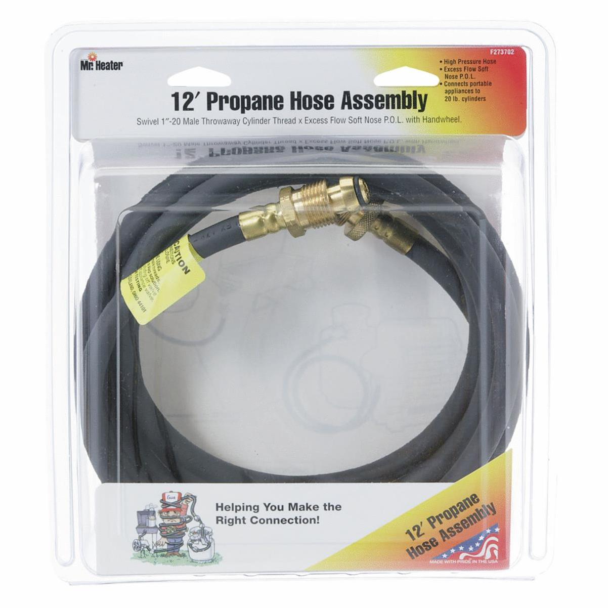 MR. HEATER 12 Ft. x Swivel 1 In.-20 MTCT Mr. Heater Buddy LP Hose Assembly  | Hammer u0026 Wikan