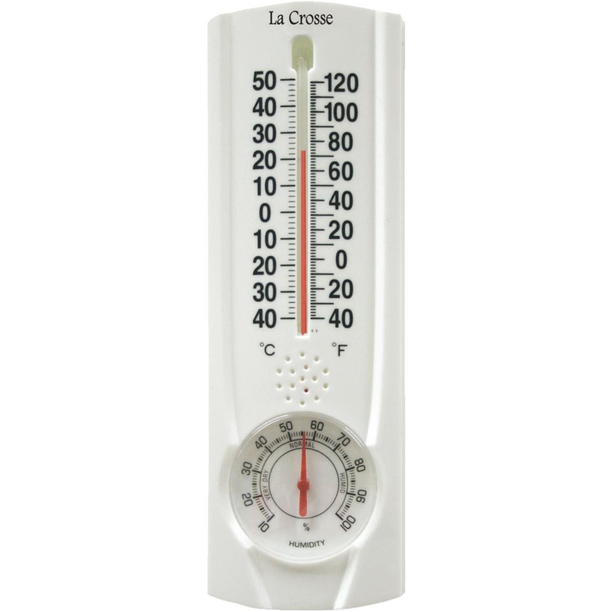 Thermometer with hygrometer, analogue