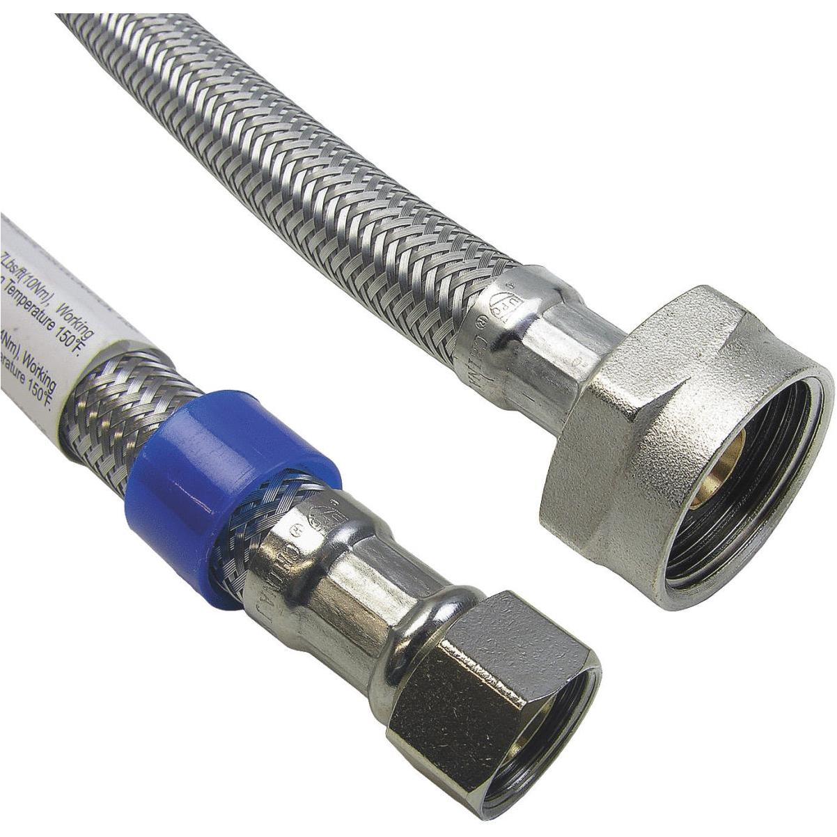 Lasco 3/8 In. C x 7/8 In. BC x 16 In. L Braided Stainless Steel