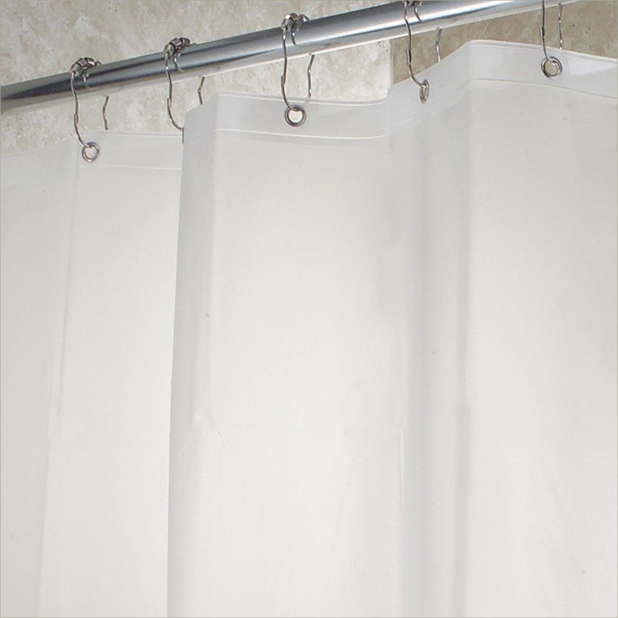 iDesign 72 In. x 72 In. Clear PEVA Shower Curtain Liner