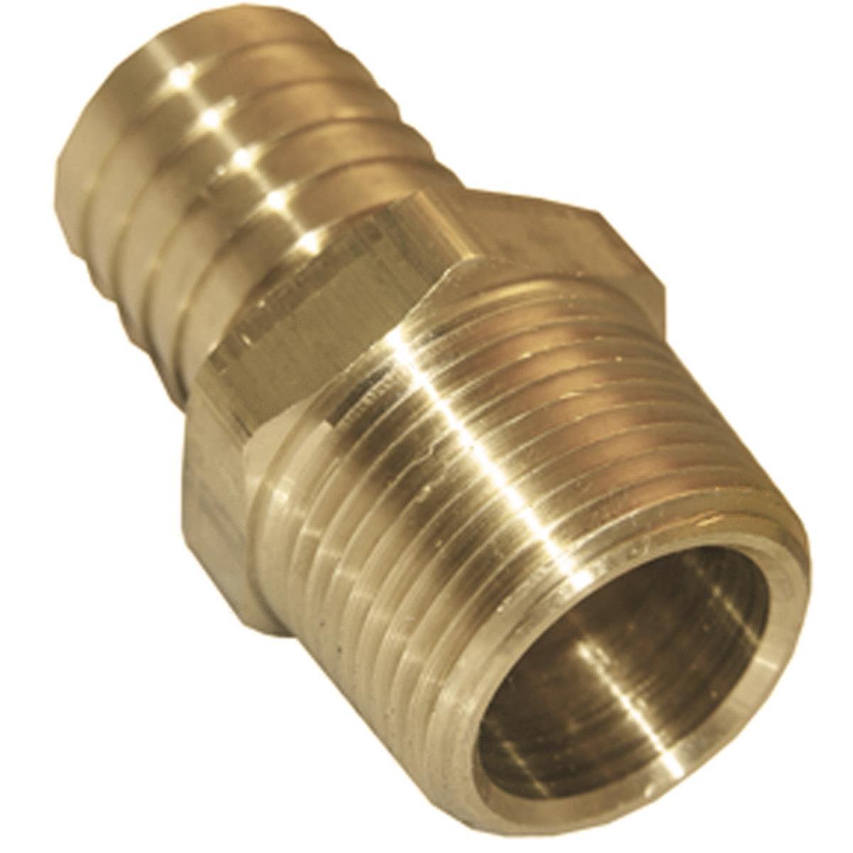 Lasco 3/8 In. C x 1/2 In. MPT 90 Deg. Compression Brass Elbow (1/4