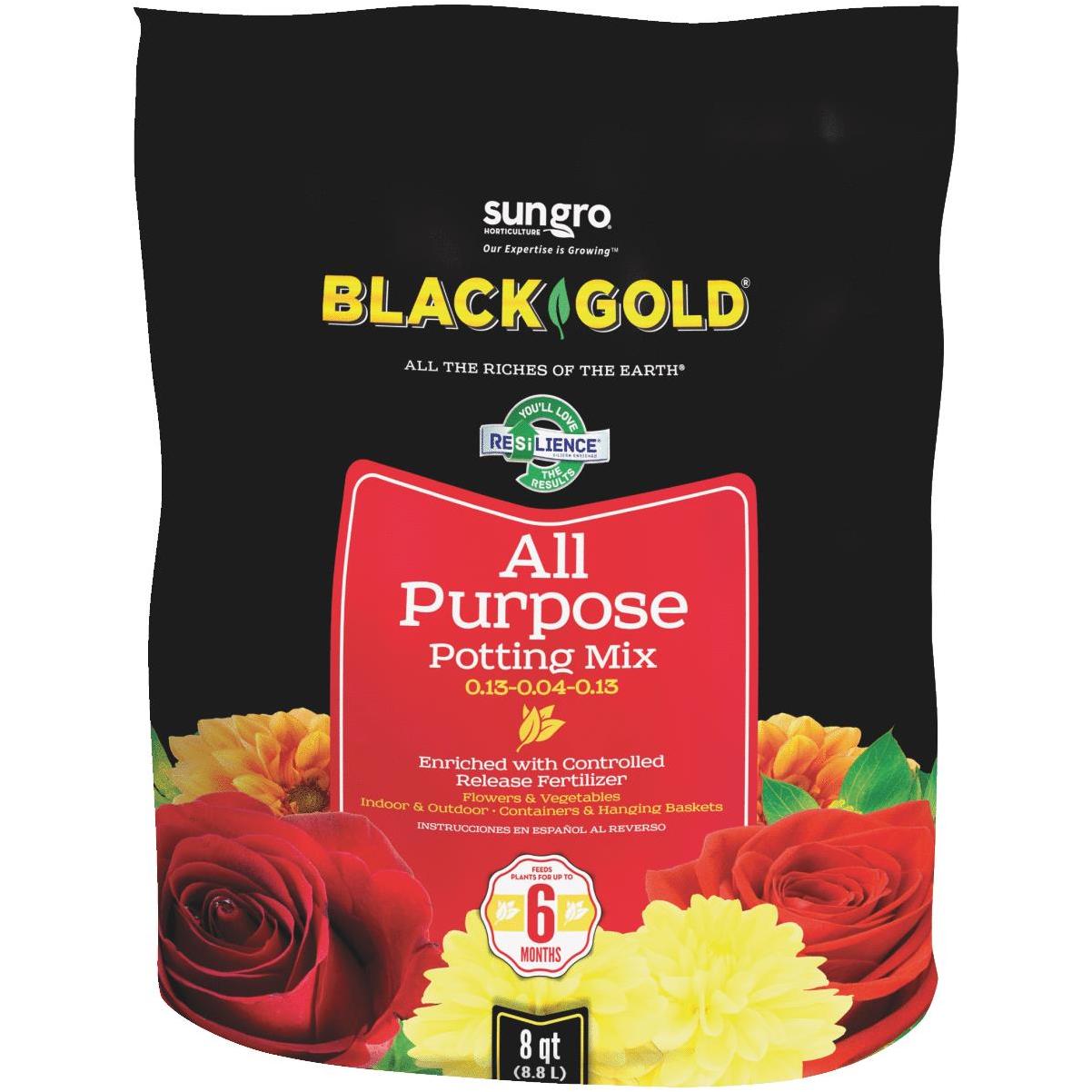 Black Gold Peat Moss Plus 8 Quart