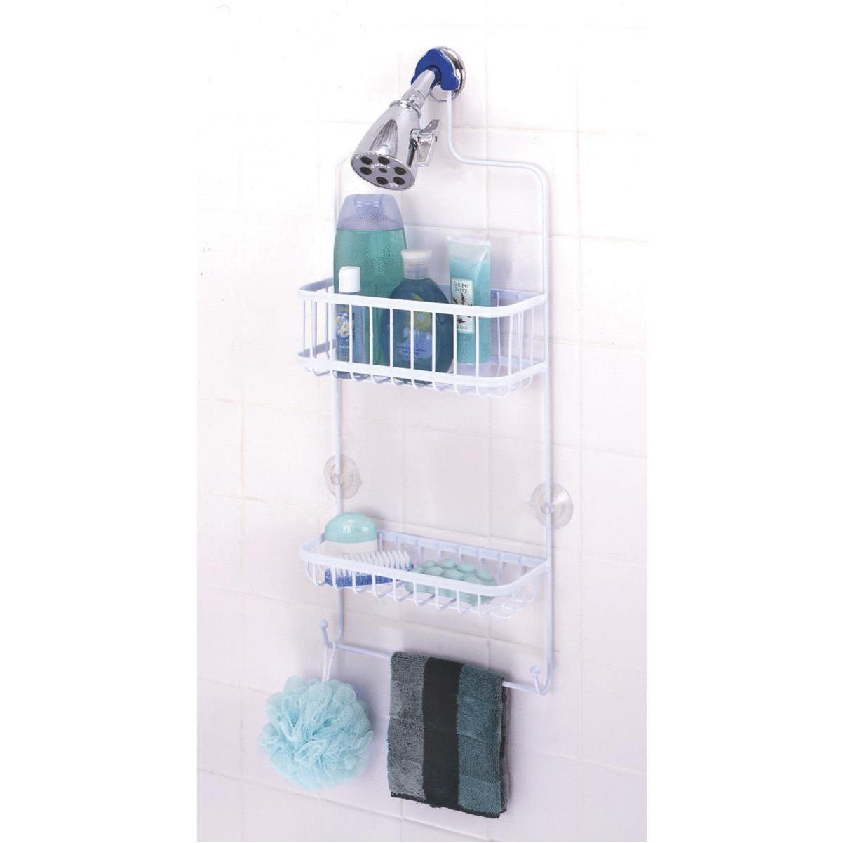 Clorox White Suction Cup Corner Shower Caddy