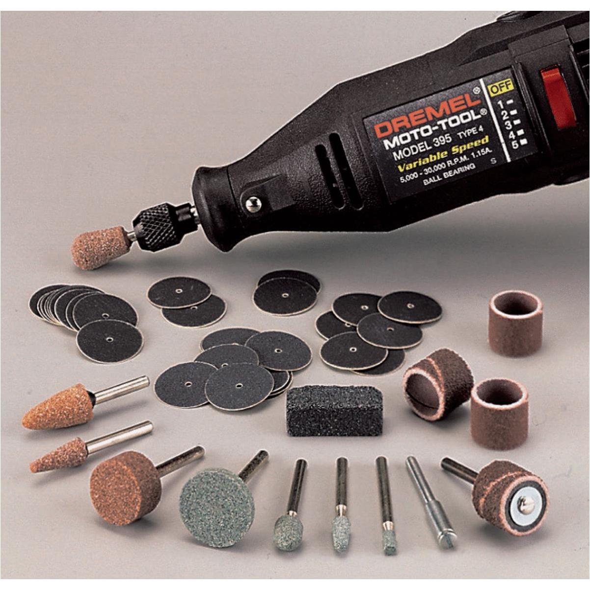 Dremel 727-01 Sanding & Grinding Rotary Tool Accessory Kit with