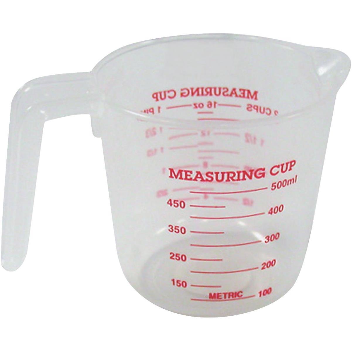 Norpro 3035 Measuring Cup, 8 oz, Plastic, Clear