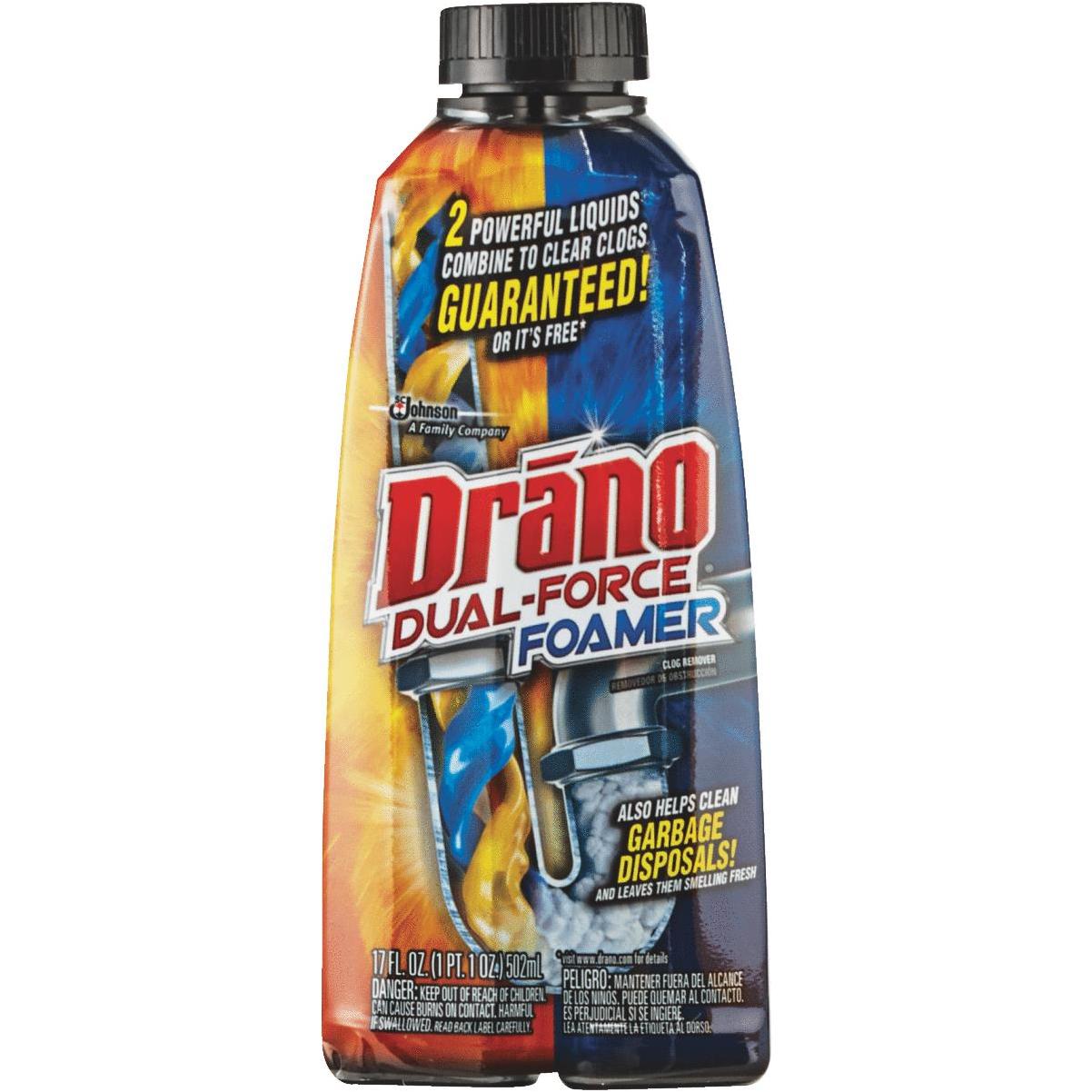 Drano Drain Cleaner, Liquid 32 fl oz, Cleaning Wipes