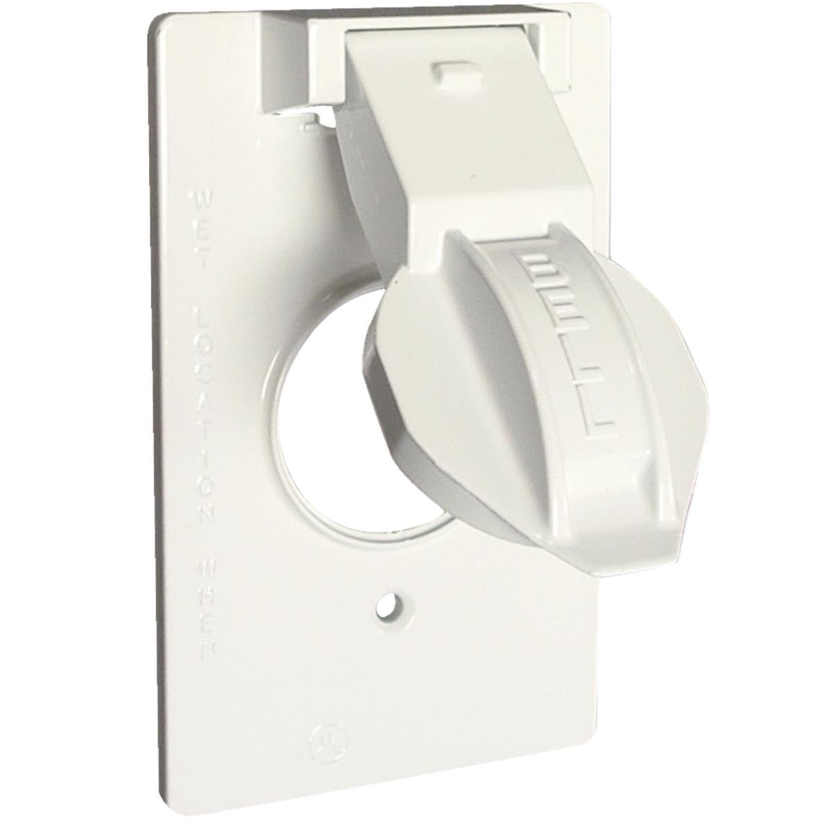 Hubbell 2-Gang Vertical Mount Non-Metallic In-Use Outdoor Outlet