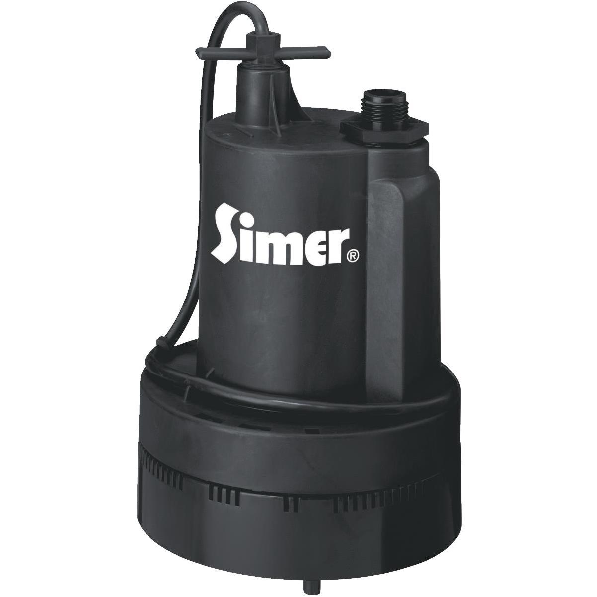 Black+Decker 1/6 HP Submersible Water/Utility Pump, Pumps up to 2000 GPH 