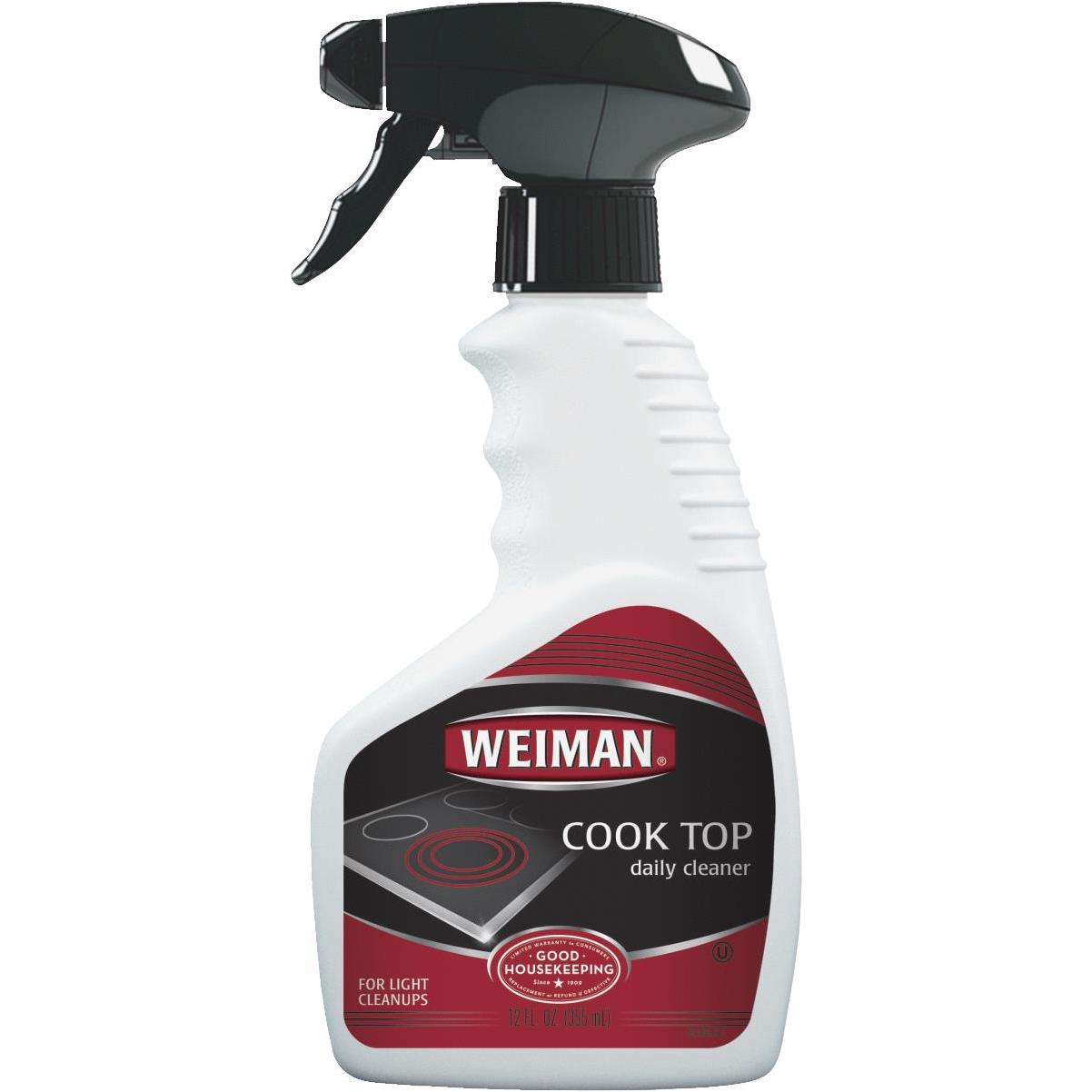 Weiman Ceramic and Glass Cooktop Cleaner - 10 Ounce - Stove Top Daily Cleaner Kit - 12 Ounce