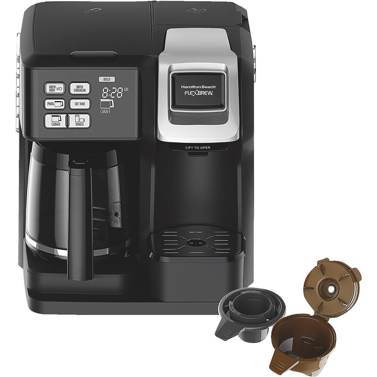 Hamilton Beach The Scoop Black 12 Cup 2-Way Coffee Brewer - Power