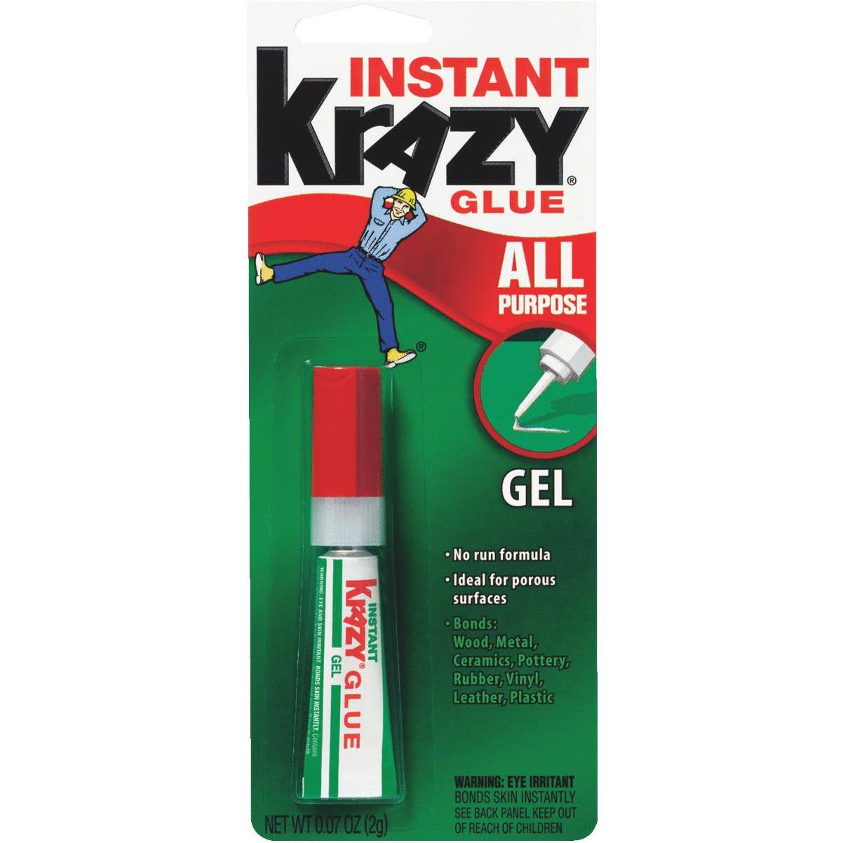 Elmer's Instant Krazy Glue, Single-Use Tubes for Home and Office - 4 pack, 0.017 oz tubes