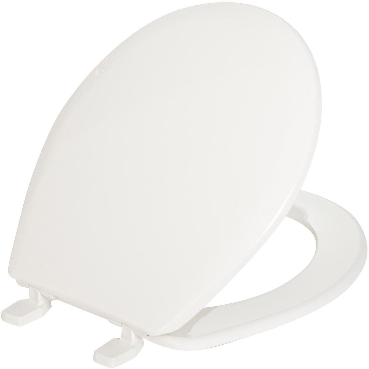 Round Closed Front Toilet Seat In White - Durable, Easy To Install, Universal Fit