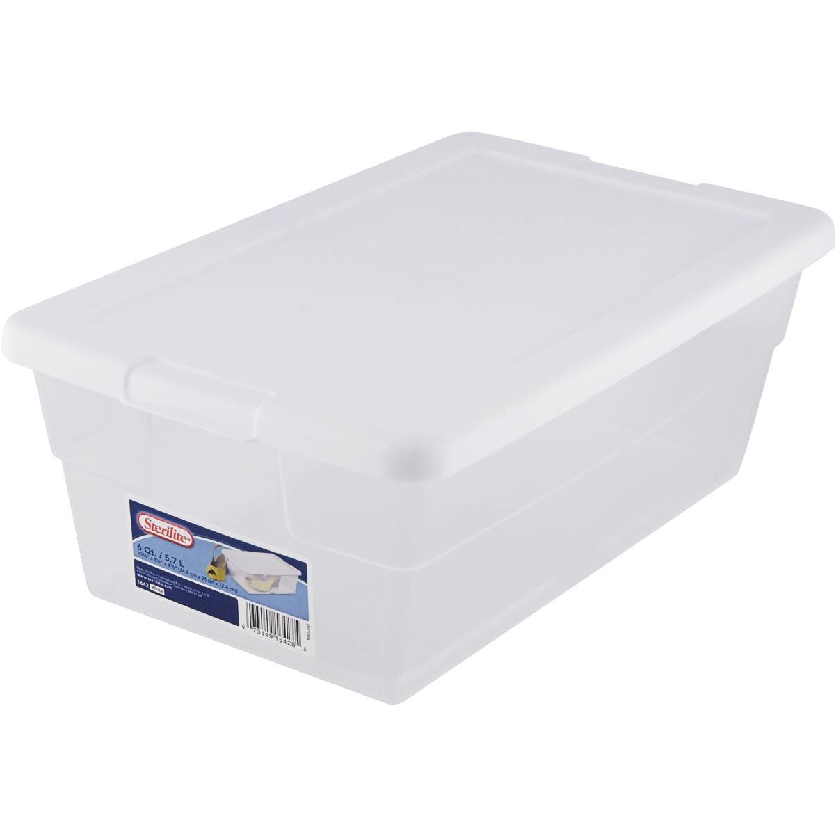 Sterilite 6 Qt. Clear Storage Tote