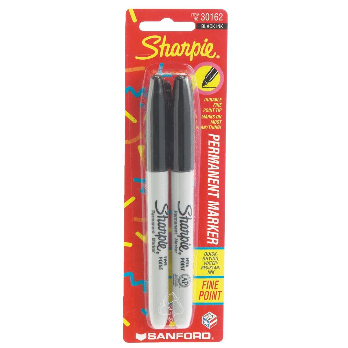 Sharpie Black Fine Point Permanent Marker Black