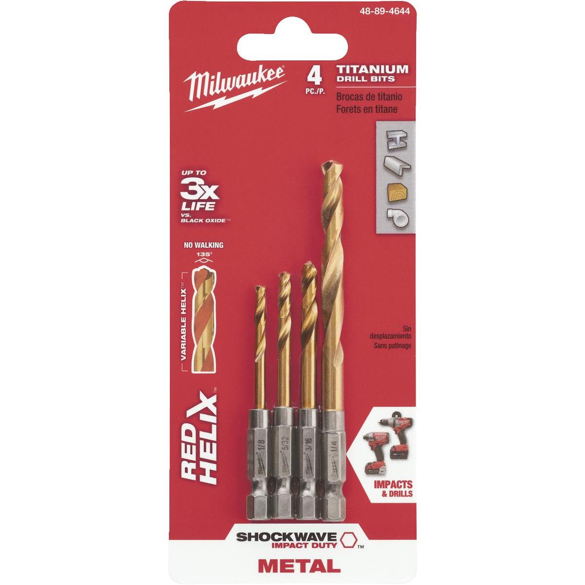 Milwaukee SHOCKWAVE Impact Duty 3/8 In. Titanium Hex Shank Drill