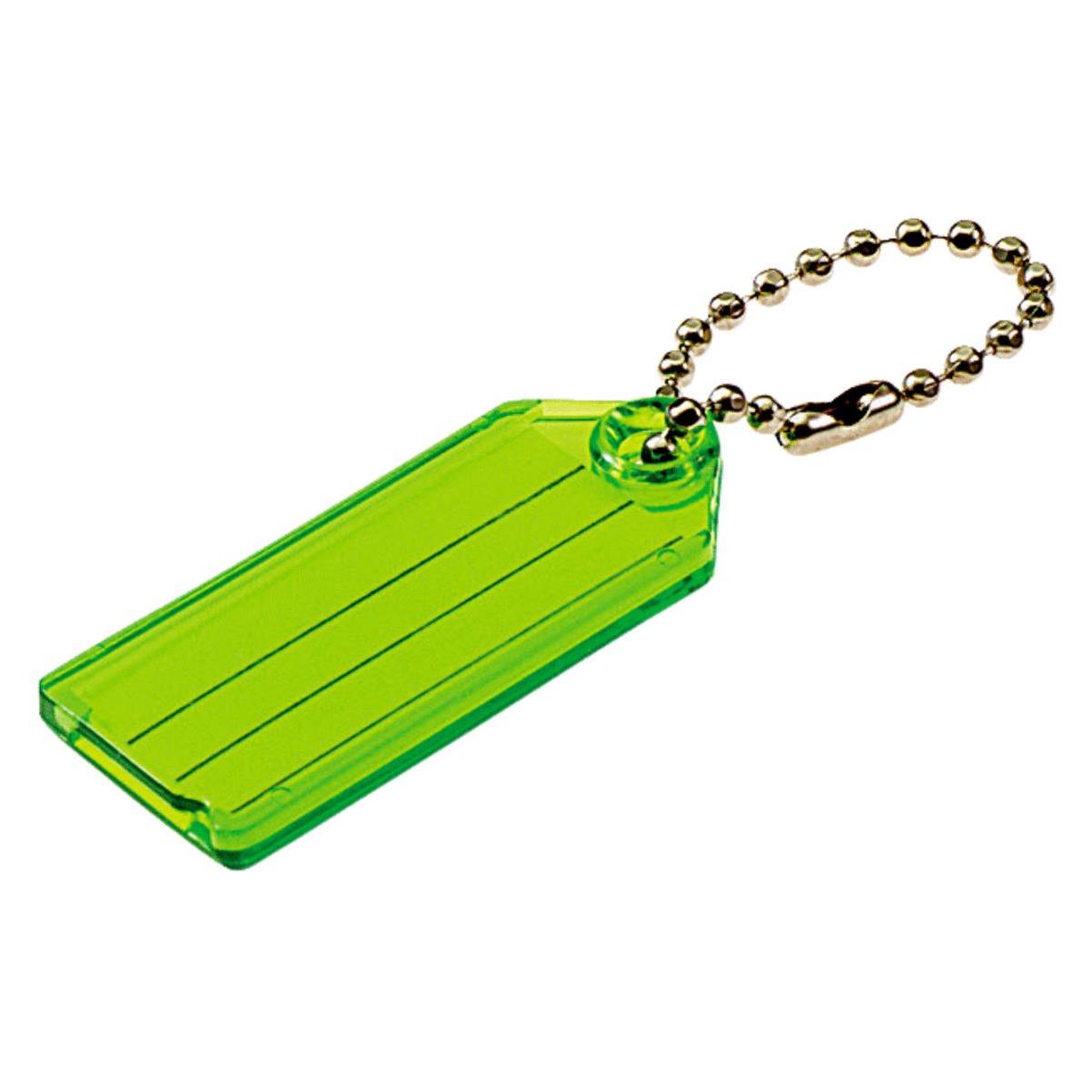 Key Identifier Tag Plastic Keytag with Swivel Key Ring - Each by Color