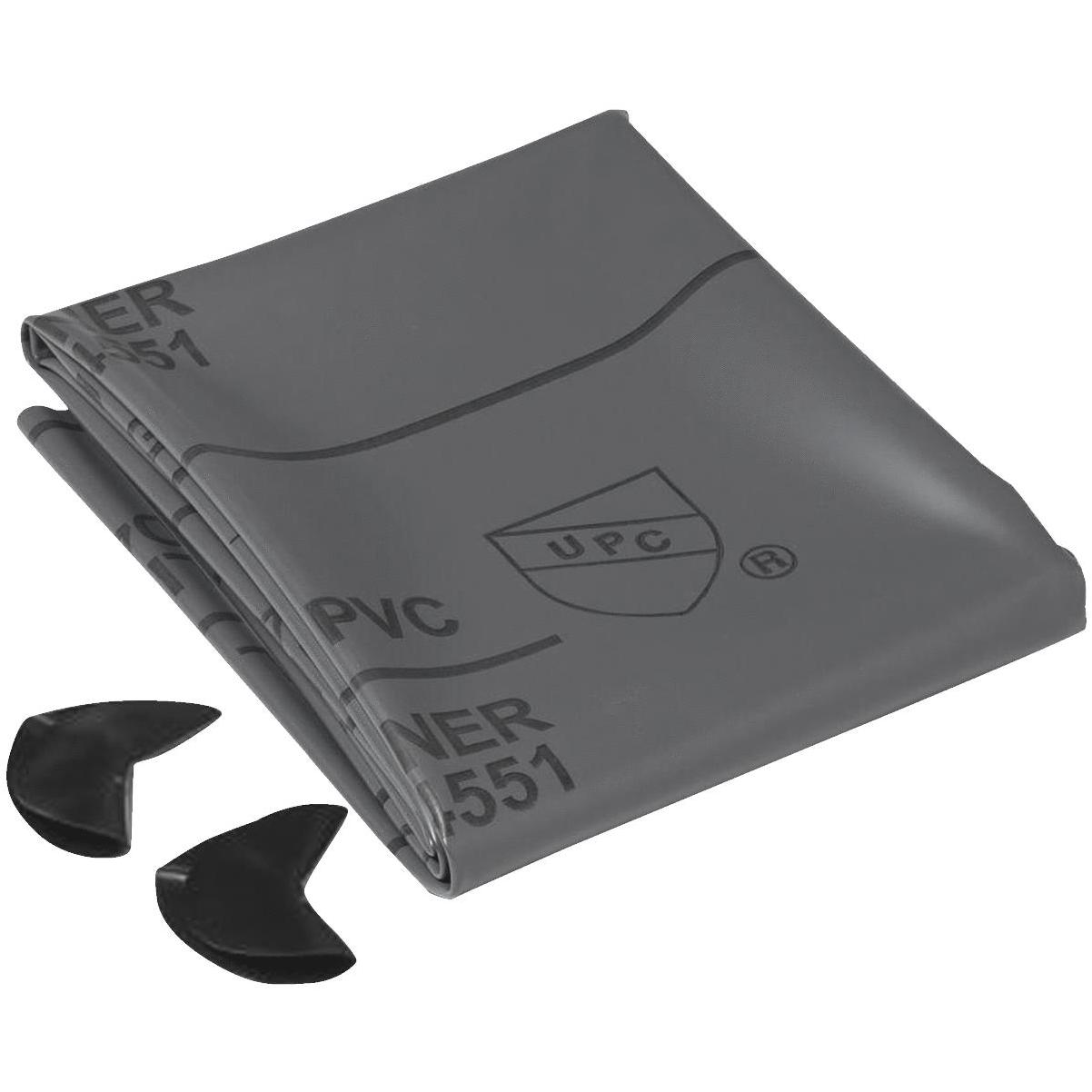 Oatey 5 Ft. x 6 Ft. 40 mil Gray Pre-Cut Shower Pan Liner Kit | Elitsac ...