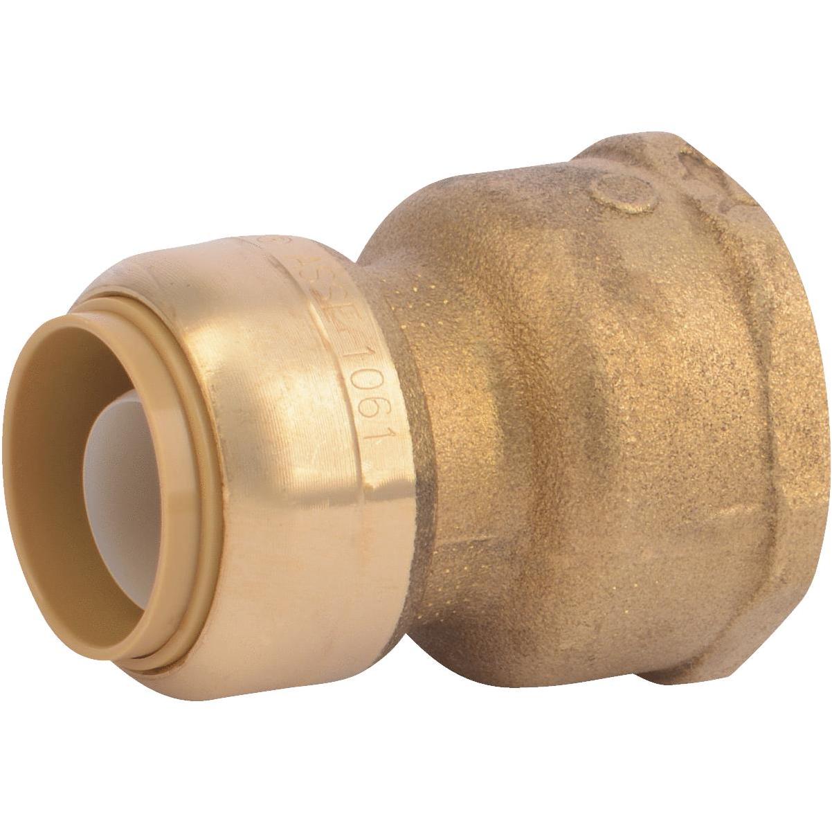 SharkBite 3/4 In. x 3/4 In. 90 Deg. Push-to-Connect Brass Elbow (1/4 Bend)  (4-Pack)