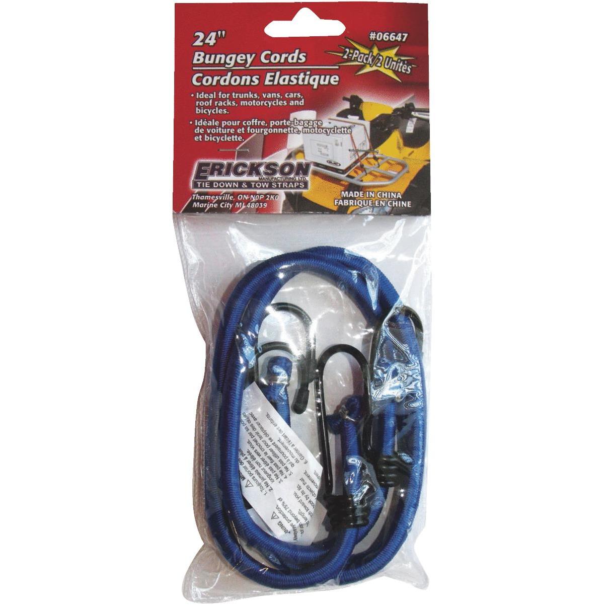 Erickson 1 In. x 24 In. Industrial Bungee Cord with Carabiner