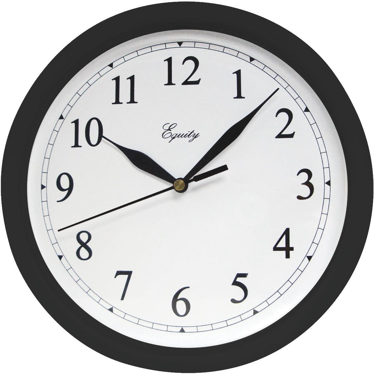 La Crosse Technology Equity Black Quartz Wall Clock Elitsac Do It Best