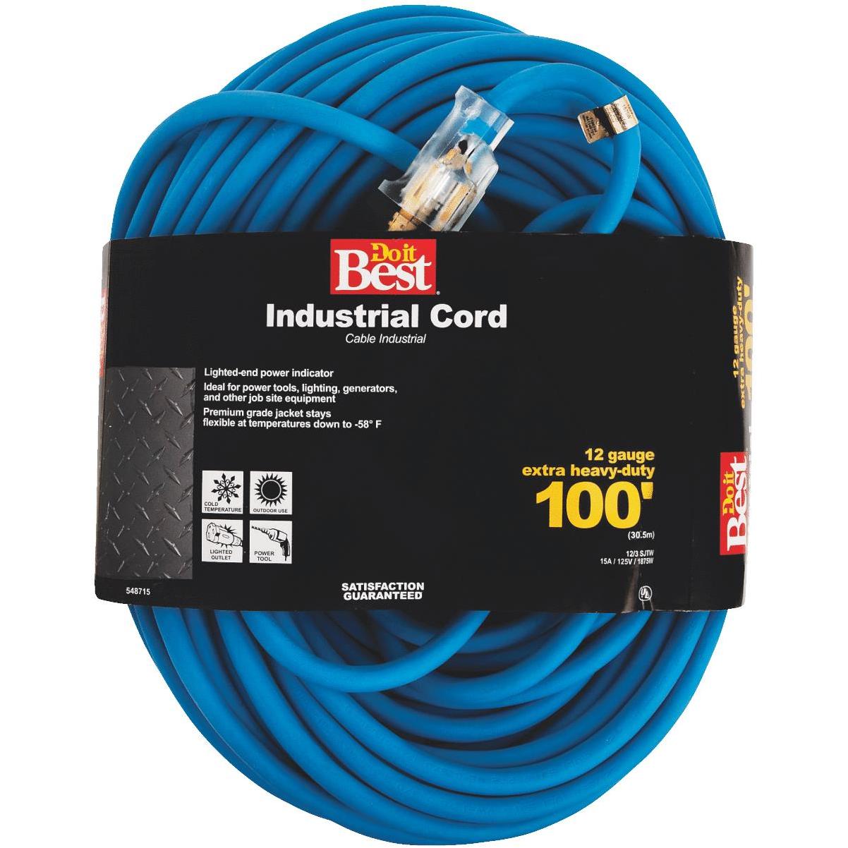 Do it Best 100 Ft. 12/3 Heavy-Duty Outdoor Extension Cord