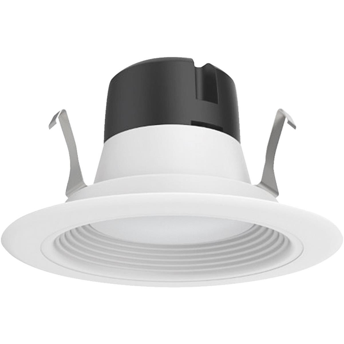 Satco 4 In. Retrofit Non-IC Rated White LED Recessed Light Kit