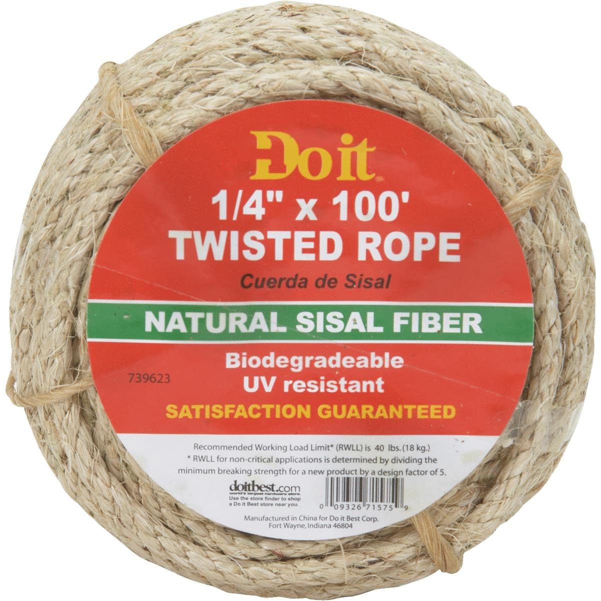 Cuerda de sisal de 1/2 x 100