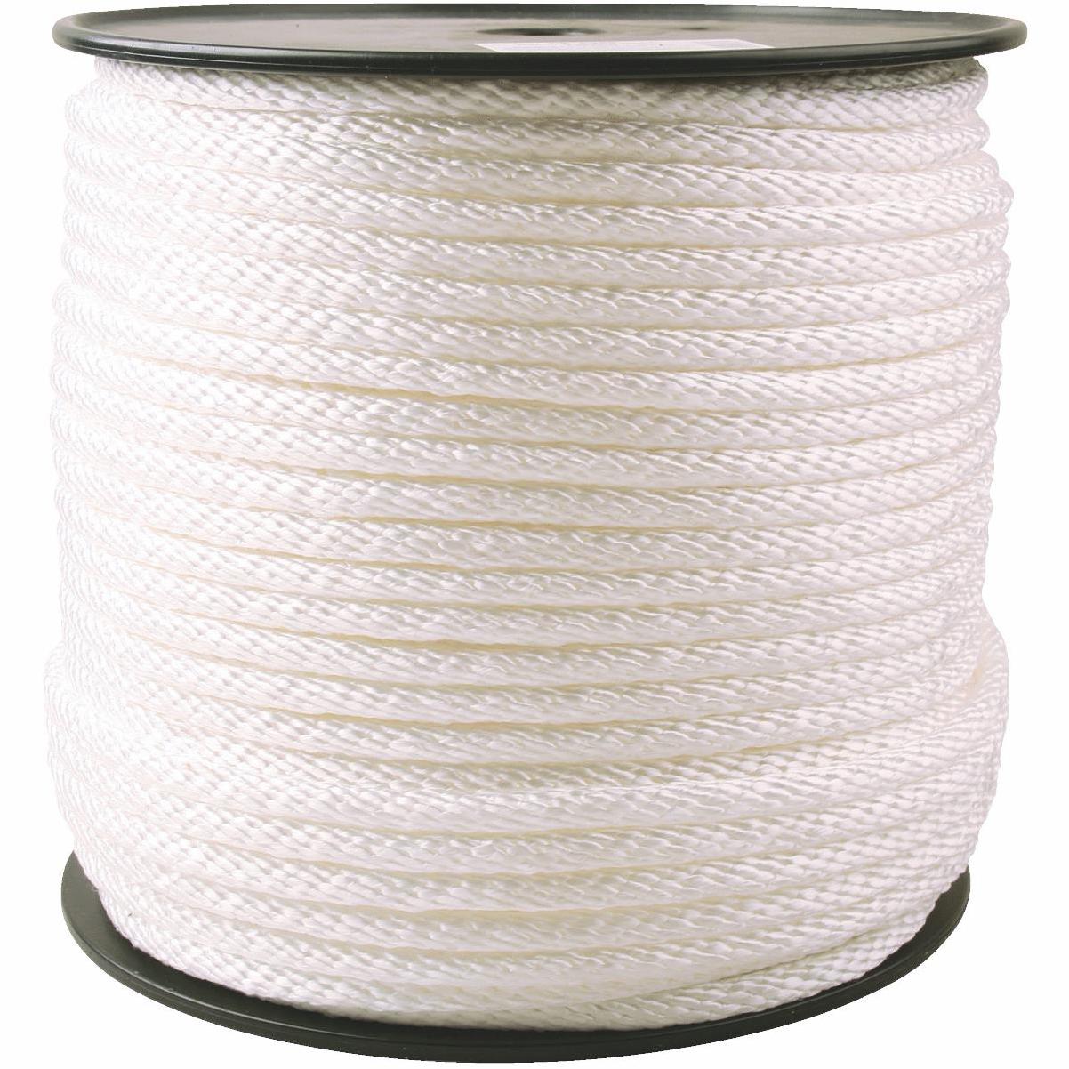 Do it Best 1/4 In. x 100 Ft. White Braided Nylon Packaged Rope