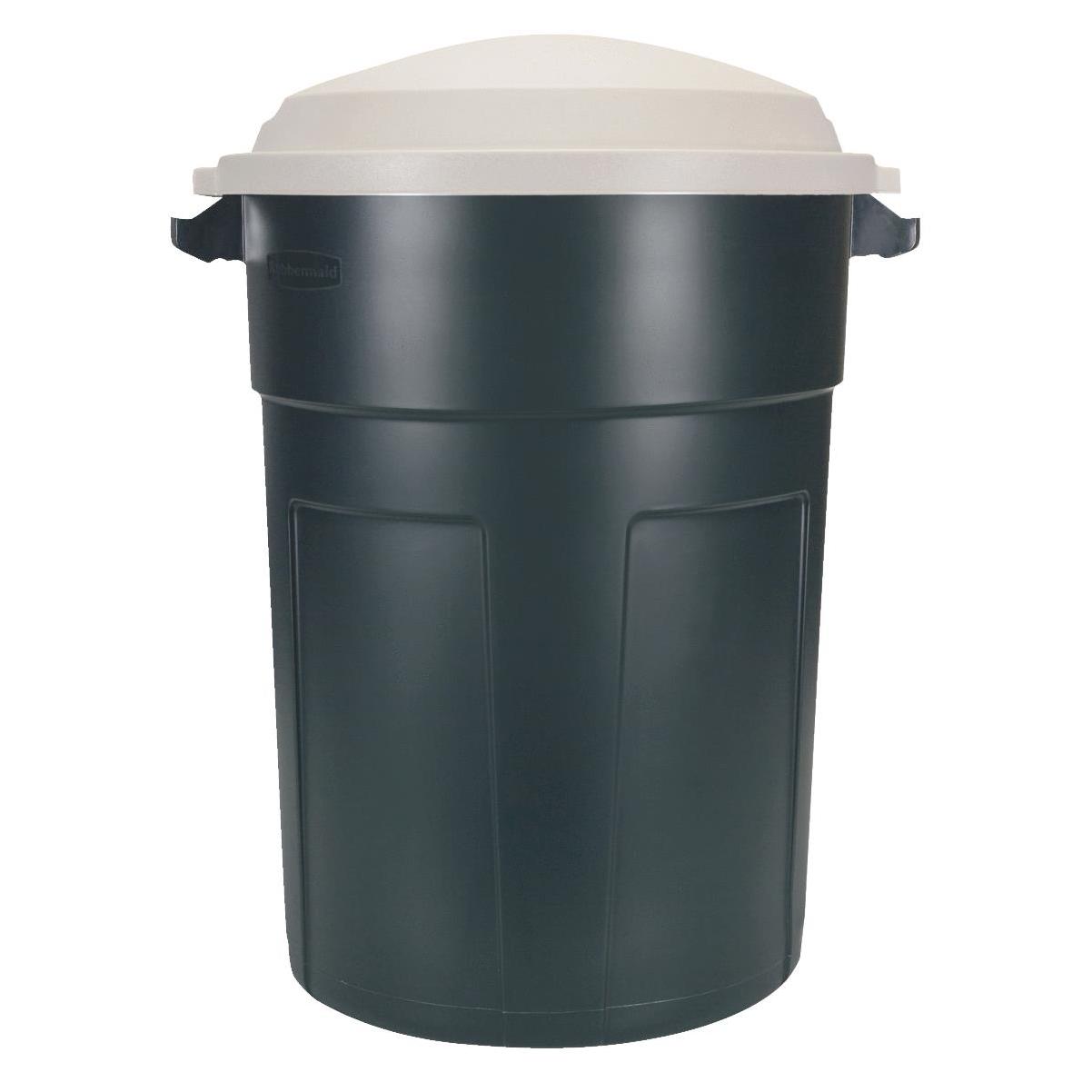 United Solutions Rough & Rugged 34 Gal. Black Wheeled Trash Can