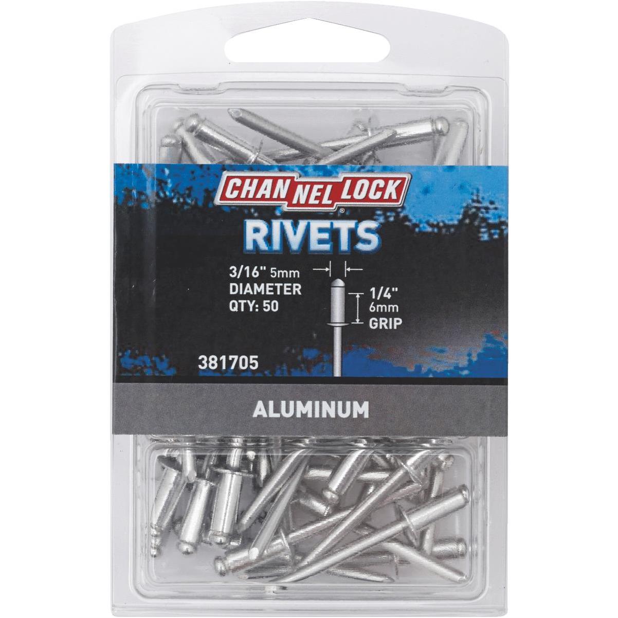 Channellock 3/16 In. Dia. x 1/4 In. Grip Aluminum POP Rivet (50-Pack ...