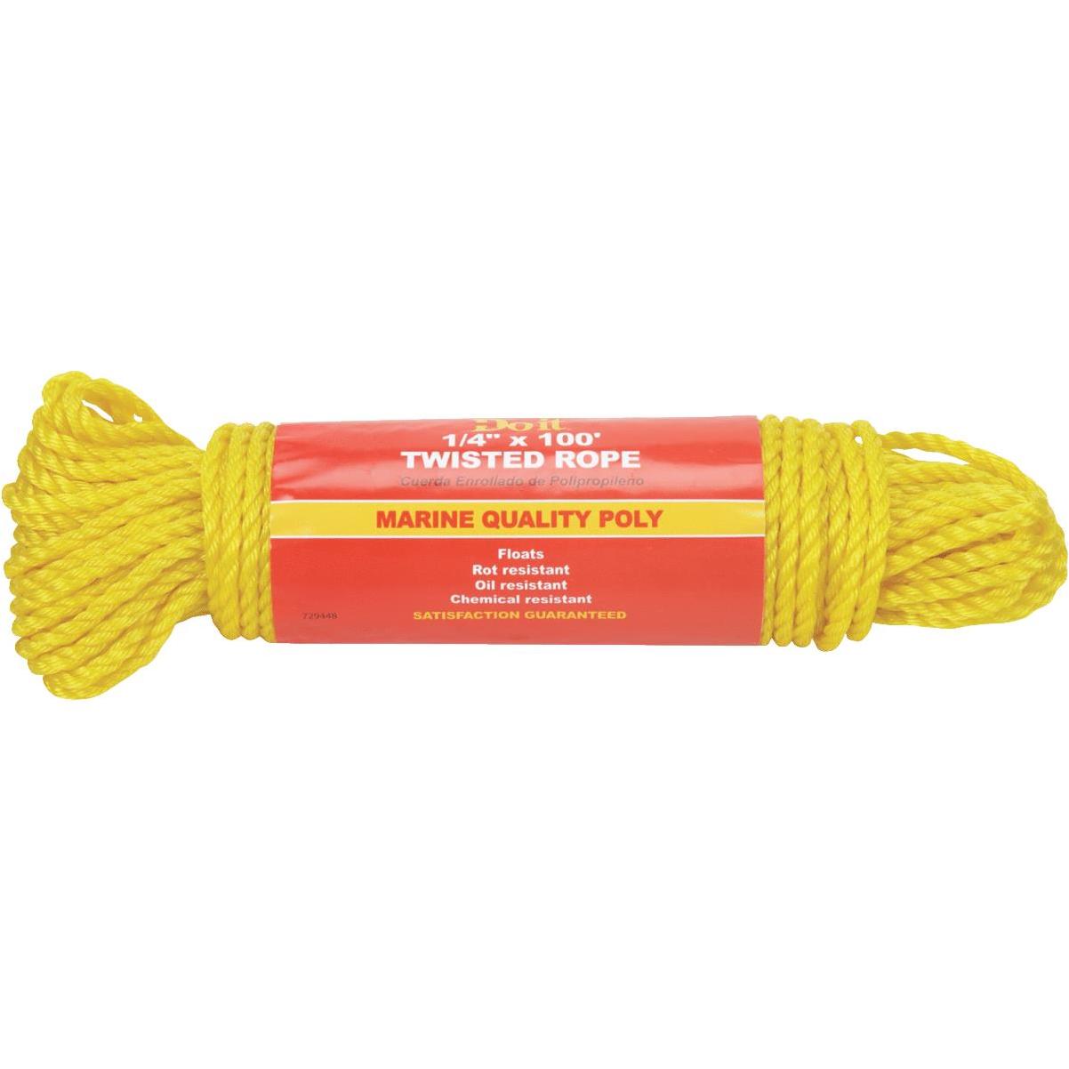 Do it Best 1/4 In. x 100 Ft. White Twisted Nylon Packaged Rope