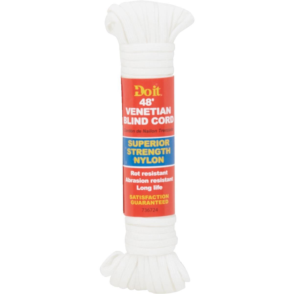 Do it Best 1/4 In. x 50 Ft. White Twisted Nylon Packaged Rope