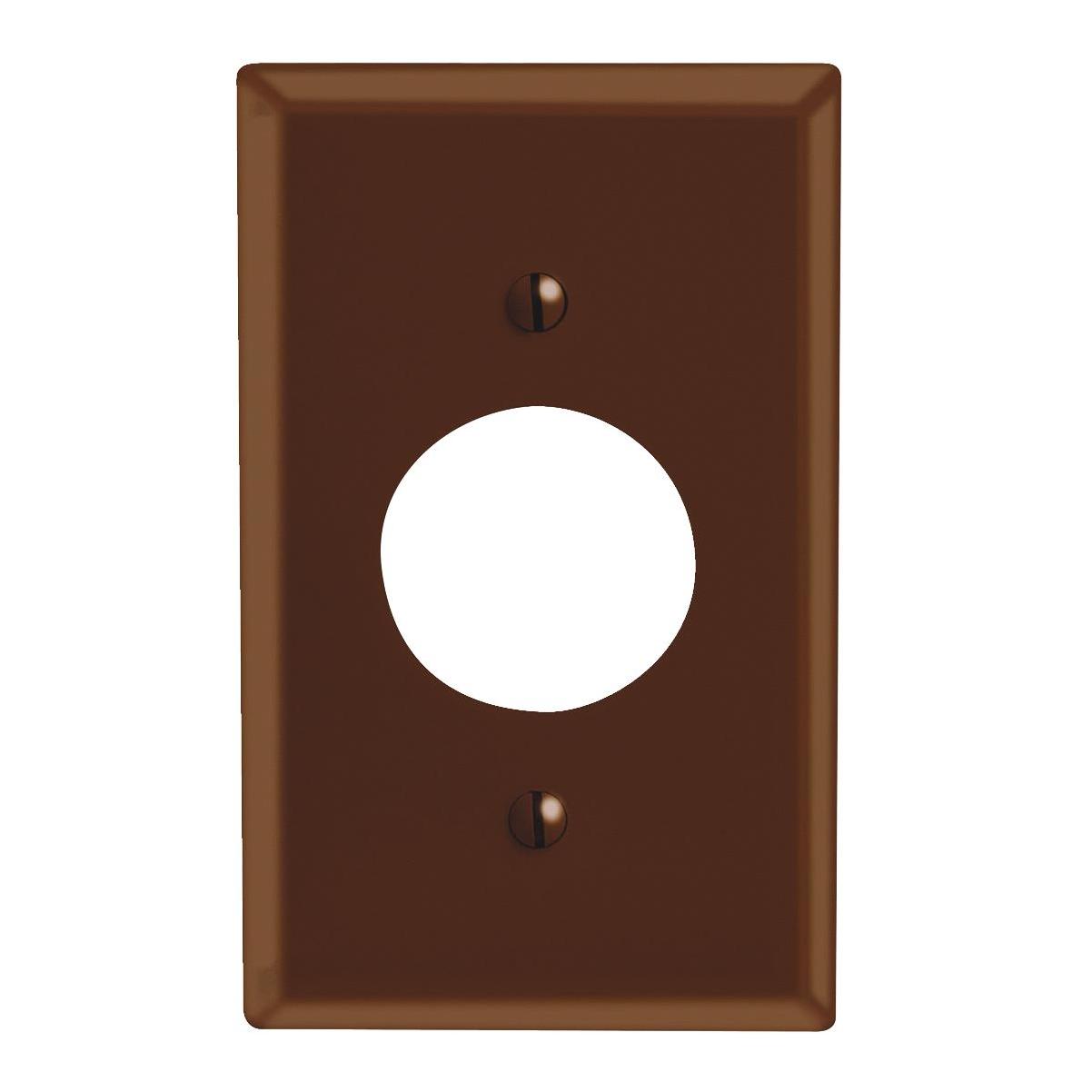 Leviton Brown 2 Gang Plastic Duplex/Toggle Wall Plate 1