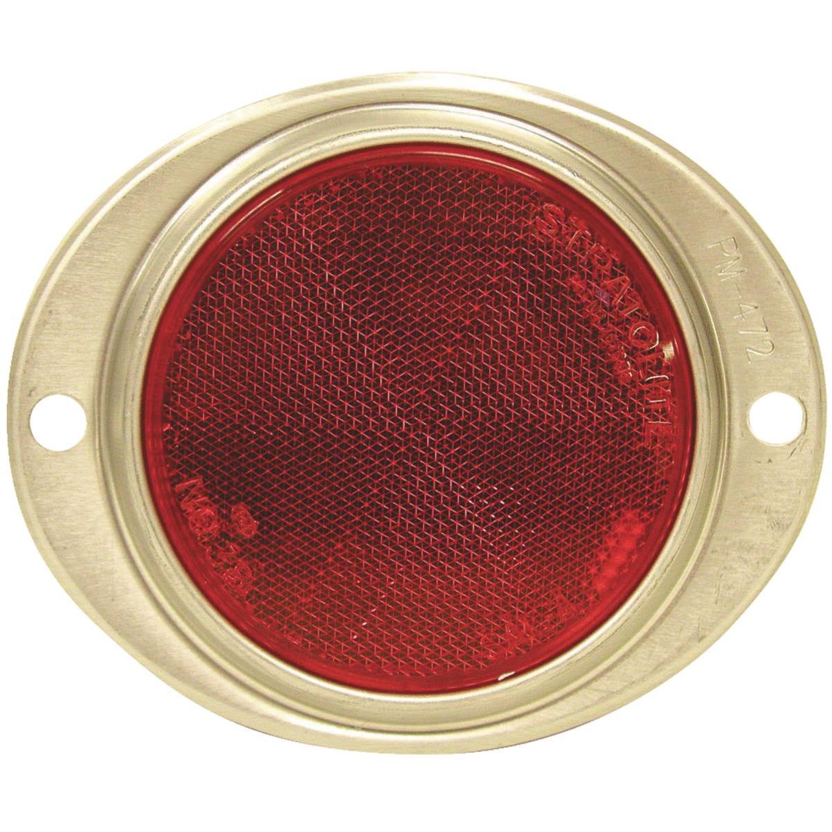 Red Oval Stick-On Reflectors, 2-Pack