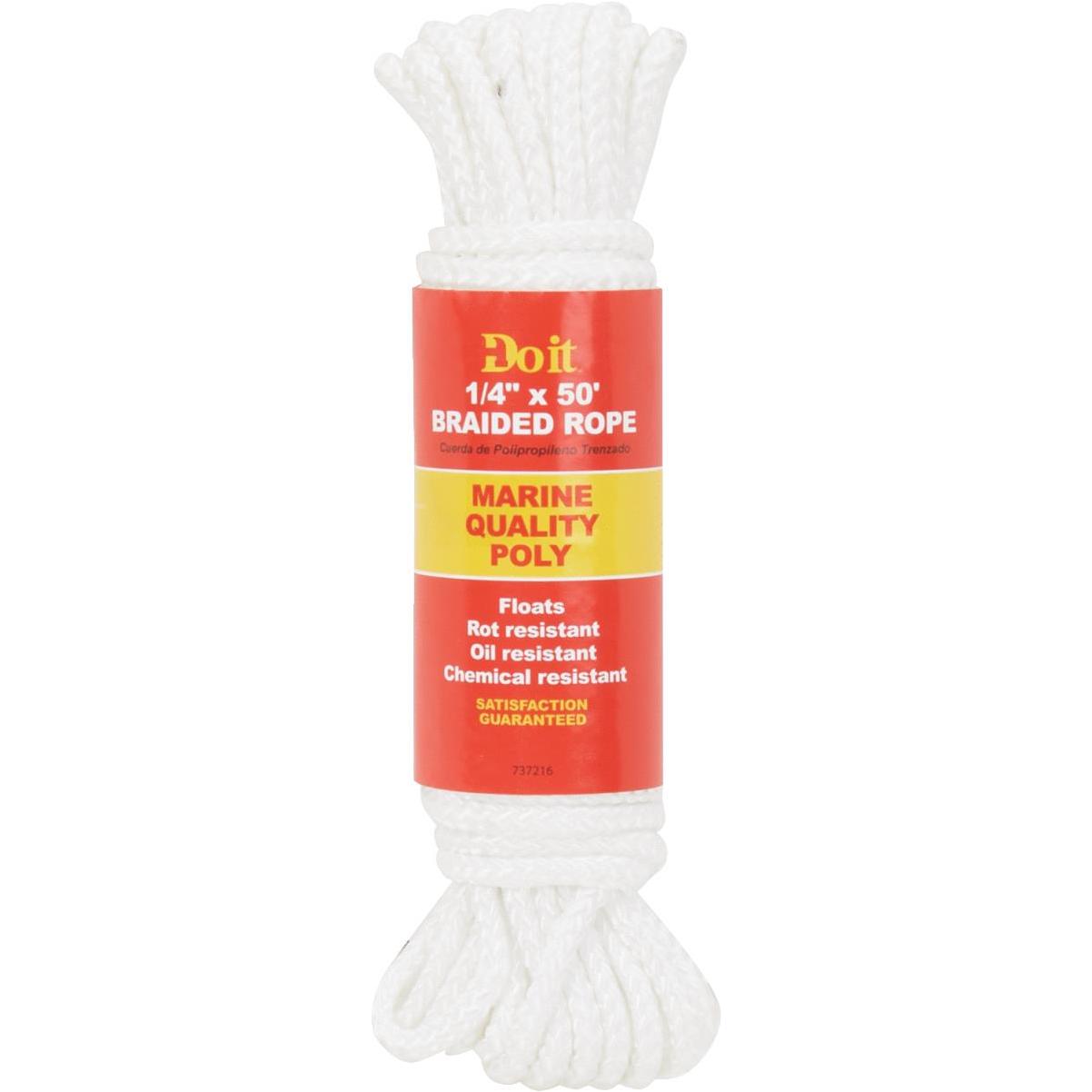 Do it Best 3/8 In. x 400 Ft. Yellow Braided Polypropylene Rope