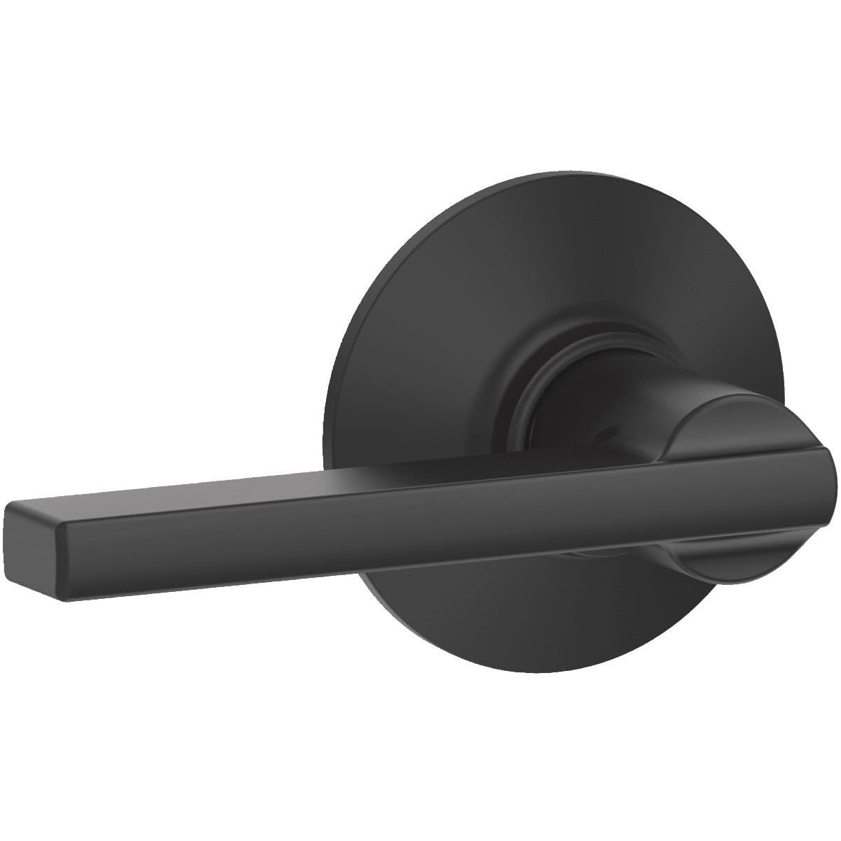 Schlage Bowery Matte Black Restoring Keyed Entry Door Knob