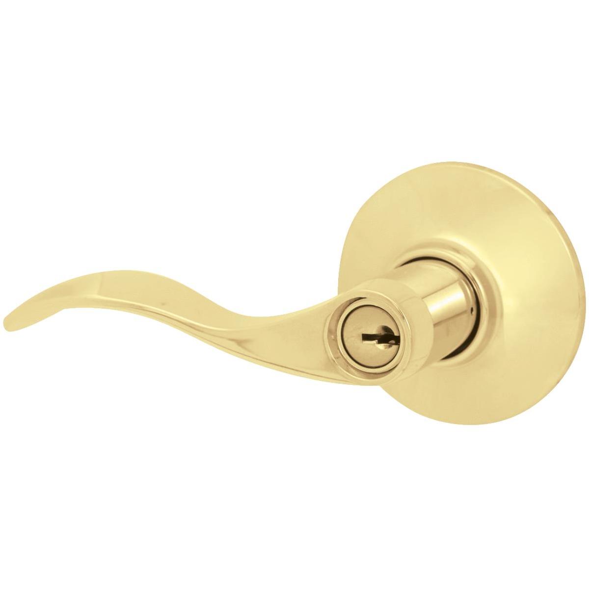 Schlage Ultima Bright Brass Accent Entry Door Lever