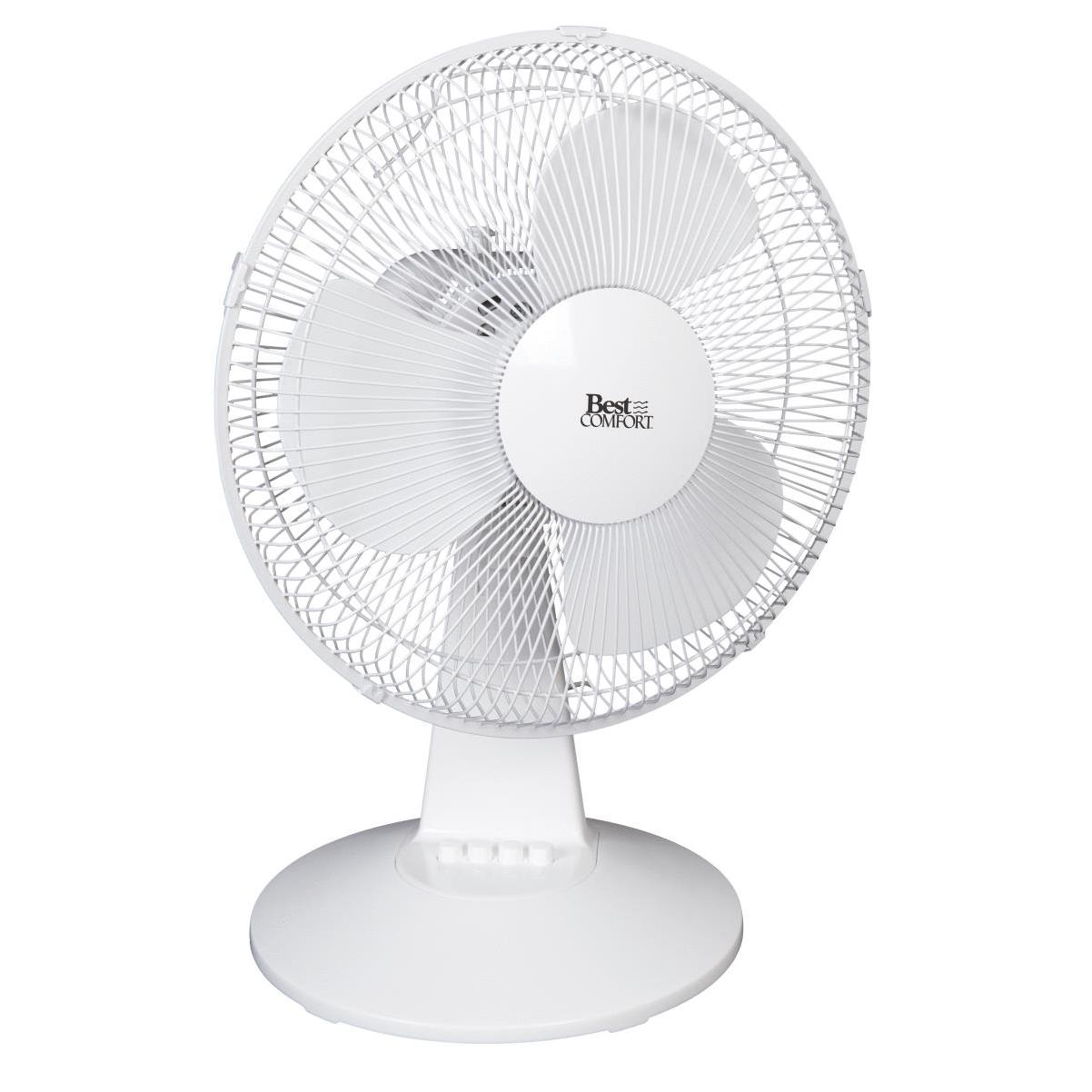 12 Oscillating Table Fan (White)