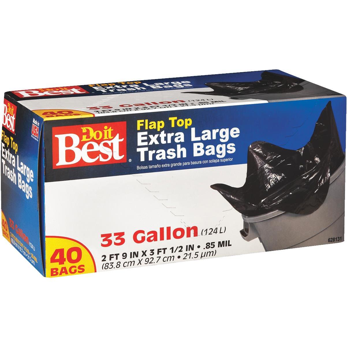 Do it Best 13 Gal. Tall Kitchen White Trash Bag (80-Count)