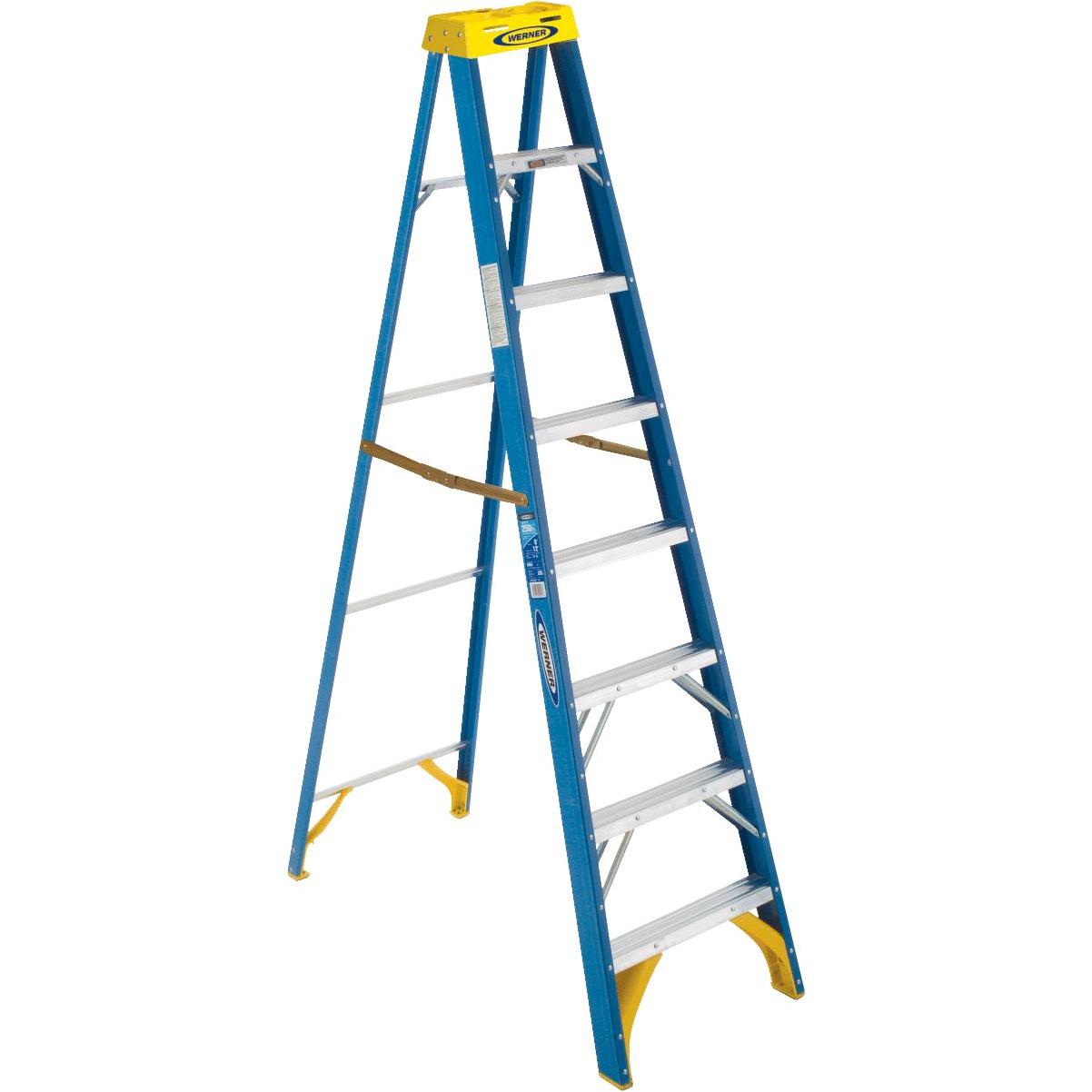 6-Foot Fiberglass Step Ladder, 250 Pound Capacity 