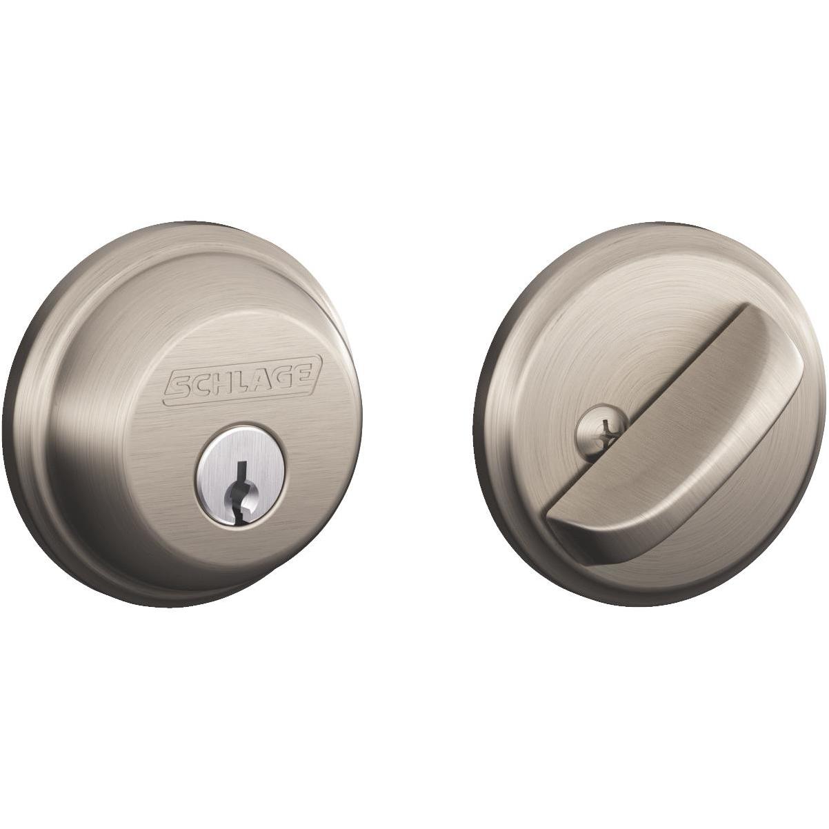 Schlage Camelot Satin Nickel Lever Touch Electronic Entry Lock