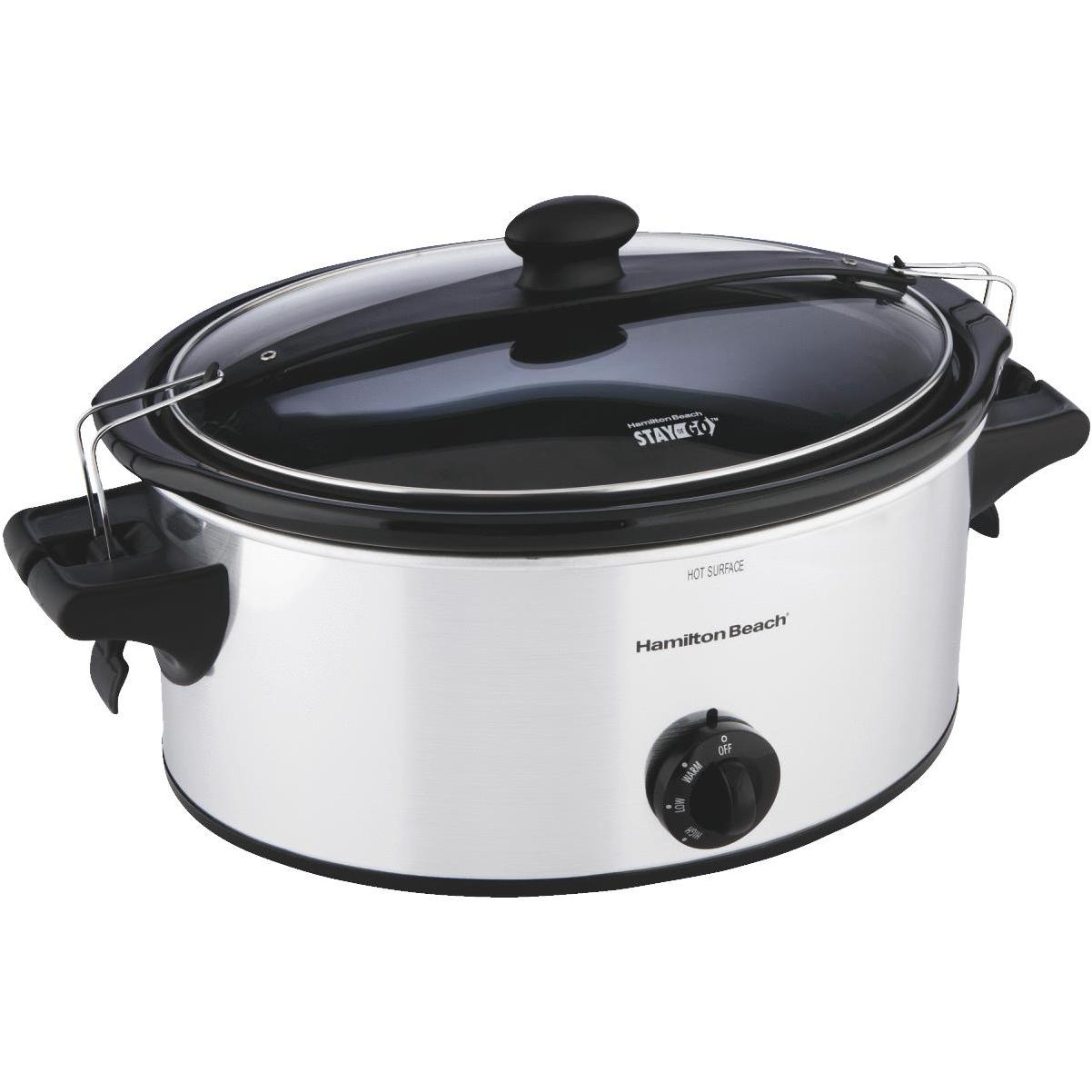  Hamilton Beach Slow Cooker, Extra Large 10 Quart, Stay