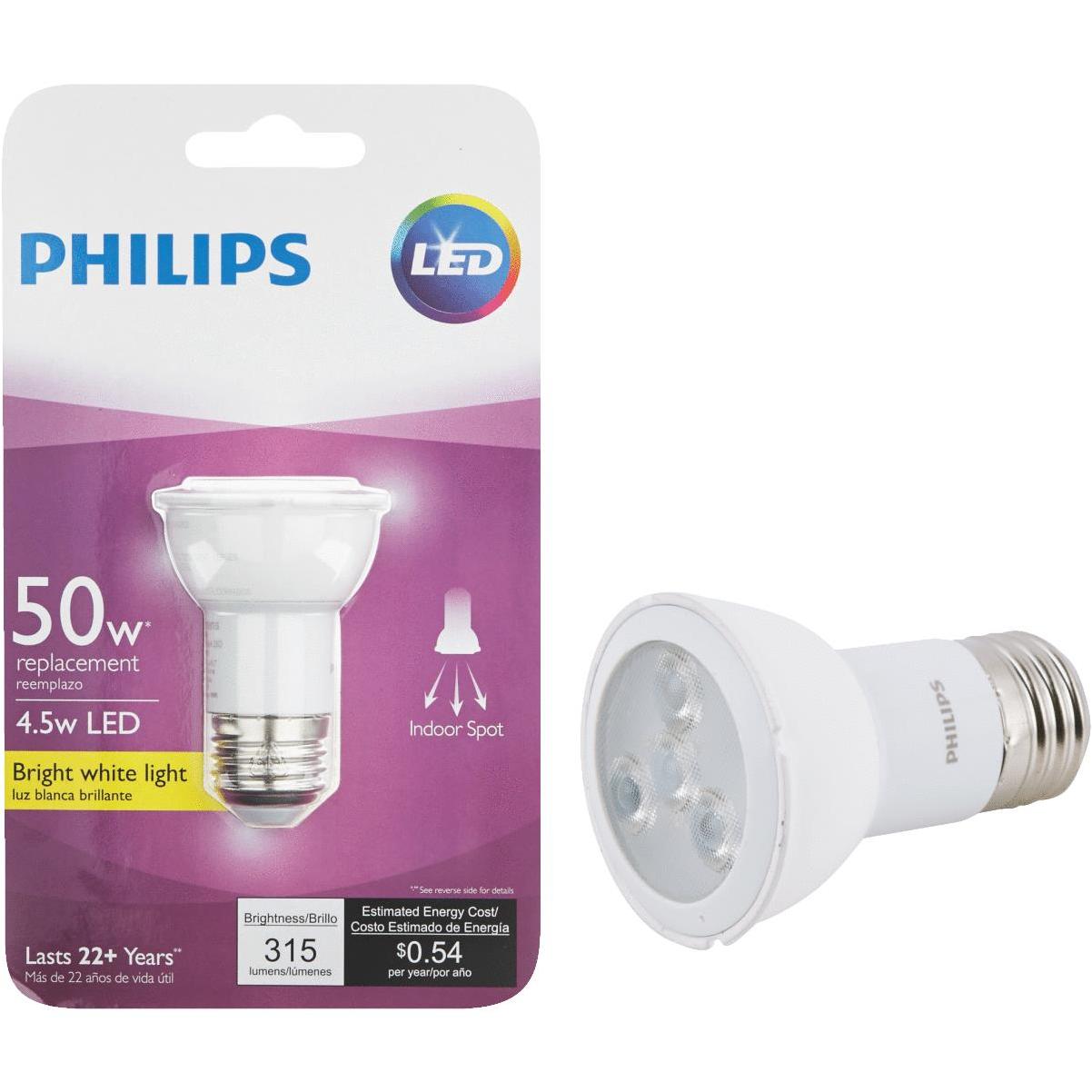 Philips 50W Equivalent Warm White PAR16 Medium LED Spotlight Light Bulb