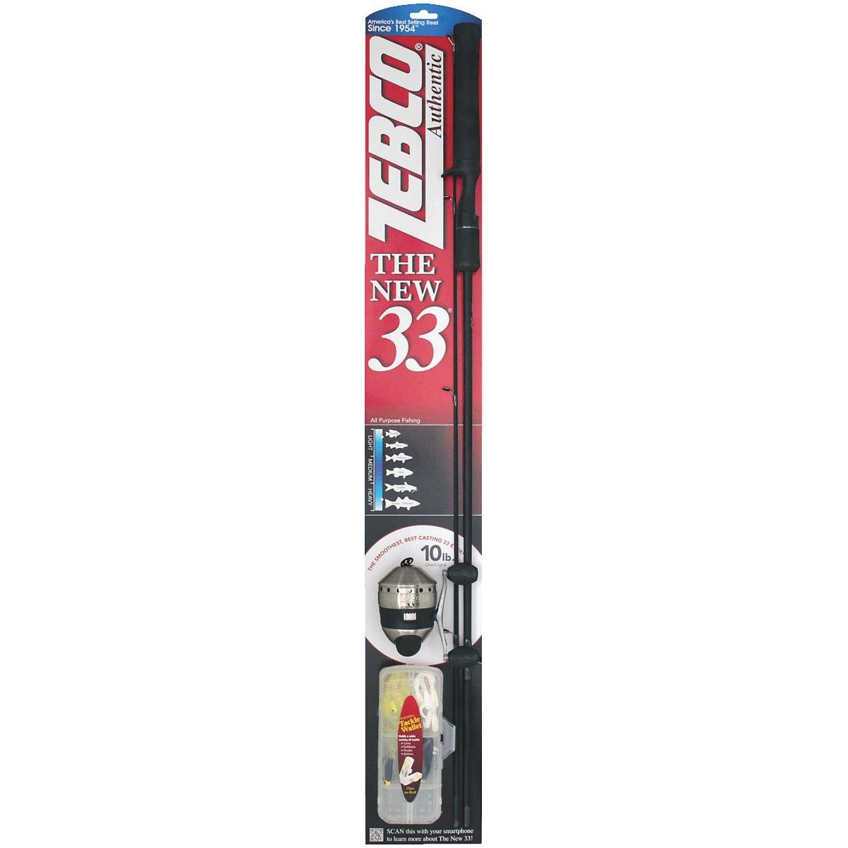 Zebco Verge 7 Ft. Graphite Fishing Rod & Medium Spinning Reel